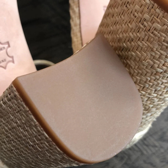 J. McLauglin Madison raffia tan ankle strap sandals Sz 9.5 EUC - Picture 11 of 14